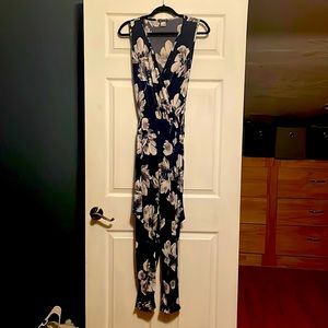 XS Blue Floral Romper